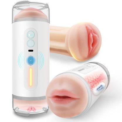 10 IN 1 Automatischer Masturbator Taschenmuschi Blowjob mit 10 Vibrationsmodi