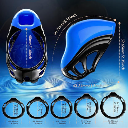 Peniskäfig Chastity Cage Bdsm Keuschheitskäfig Herren Peniszaumzeug mit Fesseln & Bondage Belt