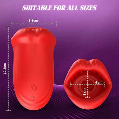 App-gesteuerter Oral Masturbator Penistrainer Blowjob mit 9 Vibrationsstufen