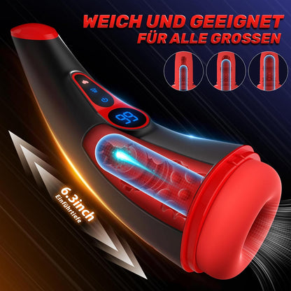 Elektrischer Masturbator Stroker Blowjob mit 9 Saugmodus & 9 Vibrationsmodi