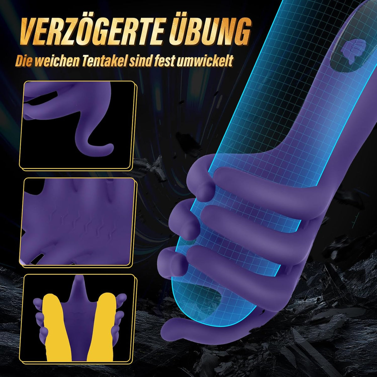 Elektrischer Eichel Stimulator Penismassagegerät Vibrator Masturbator mit 10 Vibrationsmodi