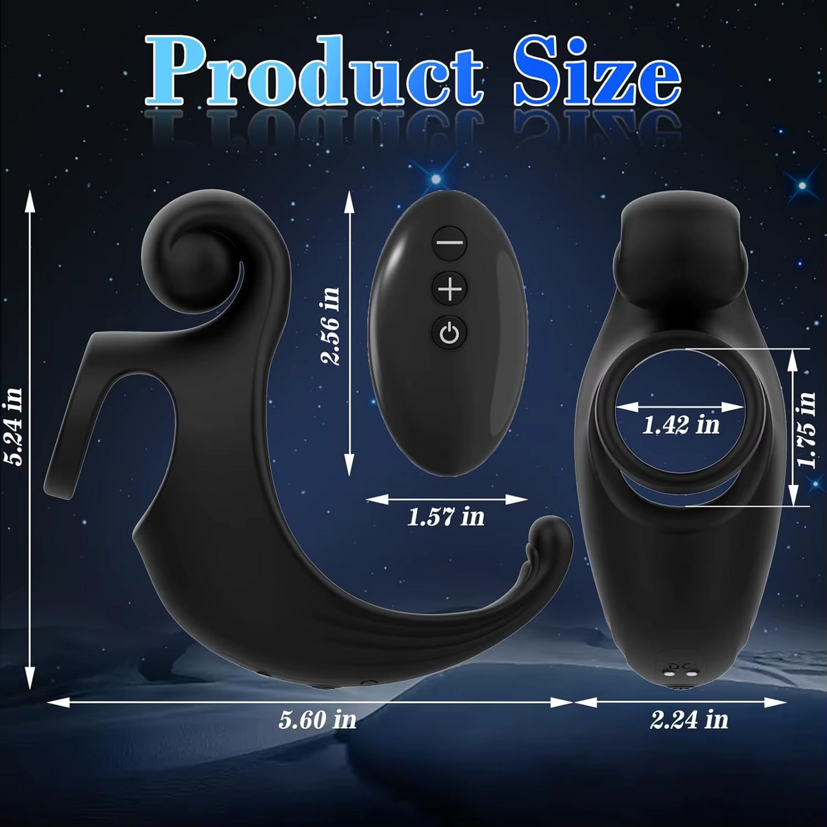 3 IN 1 Elektrischer Penistrainer Vibrator Cockring mit 10 Leistungsstarke Vibrationsmodi