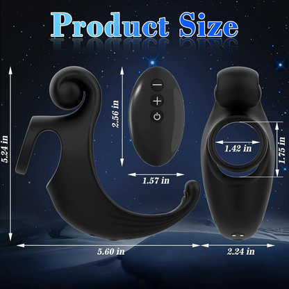 3 IN 1 Elektrischer Penistrainer Vibrator Cockring mit 10 Leistungsstarke Vibrationsmodi