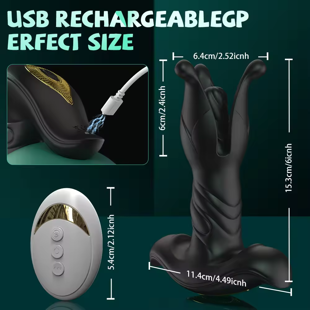 Spannungs-Schock Flapping Stoß Buttplug Analvibrator Prostatamassagegerät