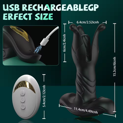 Spannungs-Schock Flapping Stoß Buttplug Analvibrator Prostatamassagegerät