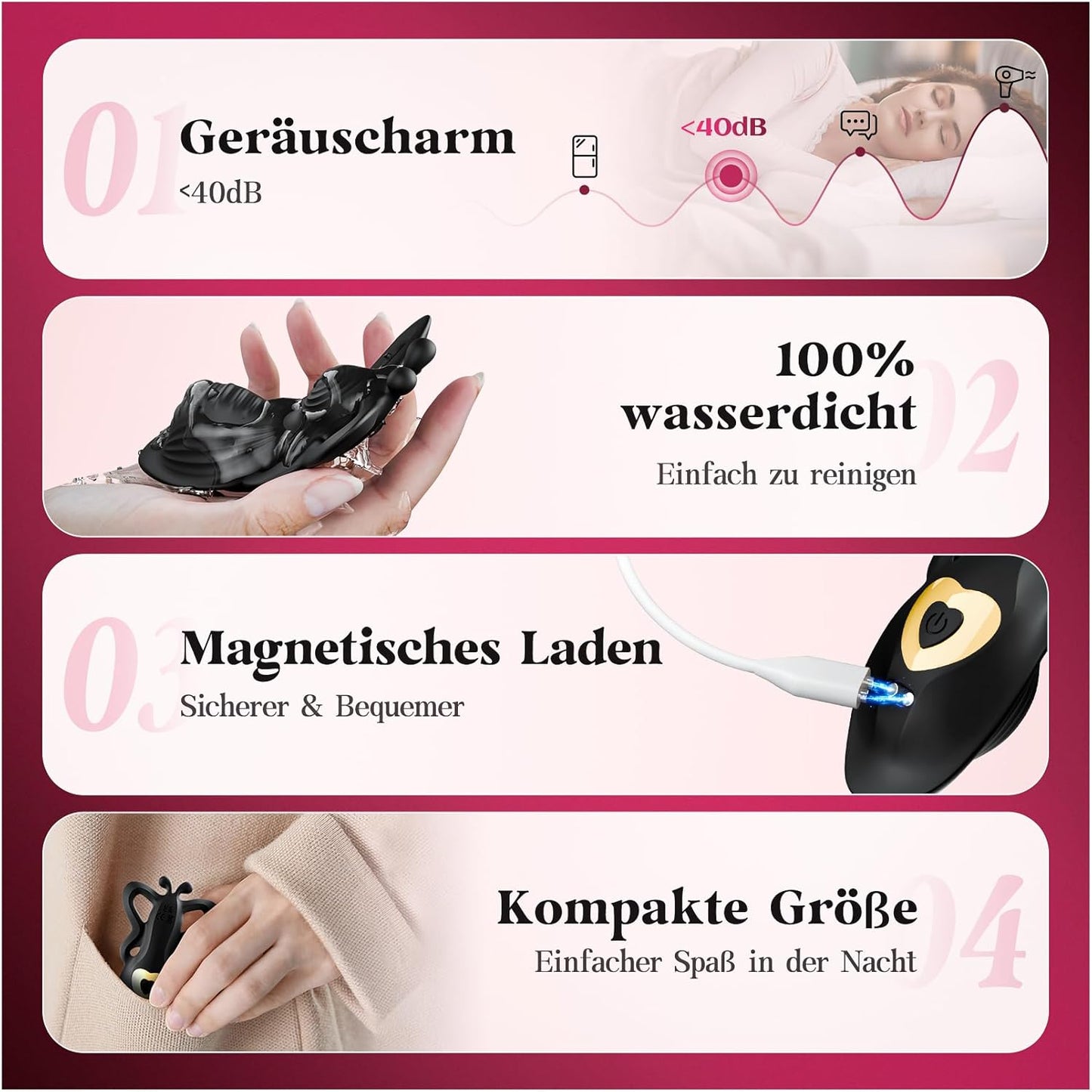 Butterfly Klitoris Vulva Vibrator mit 9 Vibrationen & APP Fernbedienung
