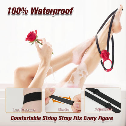 Fernbedienung & App Tragbarer Rose Vibrator Klitorisvibrator mit 10 Vibrations