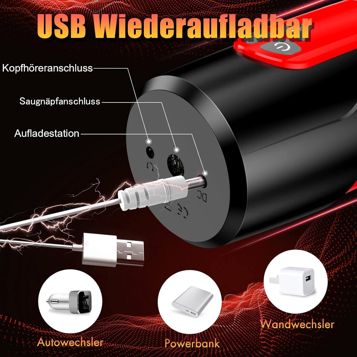 Elektrischer Masturbator Stroker Blowjob Sexmachine mit 7 Teleskop & Rotation
