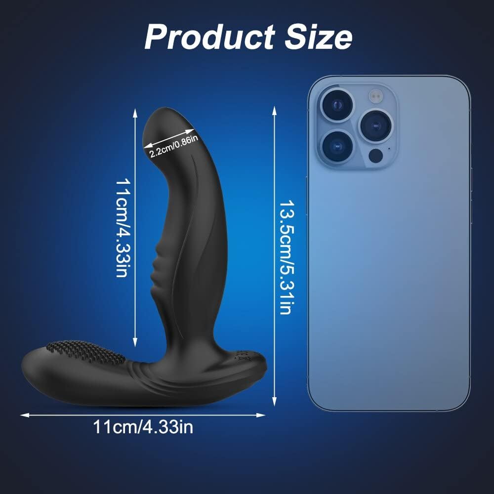 Analplu Vibrator  Prostata Massagegerät mit 9 Schwing und Vibrationsmodi