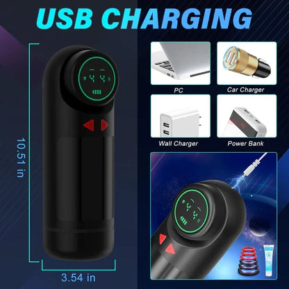 3 IN 1 Automatischen Masturbator Stroker Blowjob mit 4 Saug und Vibrations und Stoßmodi