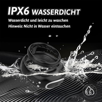 2 IN 1 Dubbele Cockring Penis Vibrator Stimulator mit 10 Vibrationsfrequenzen
