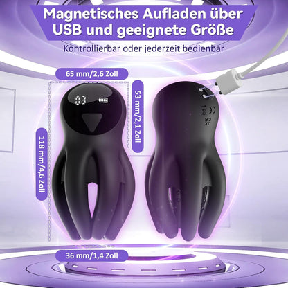 Elektrischer Eicheltrainer Penis Vibrator Stroker mit 10 Vibrationen