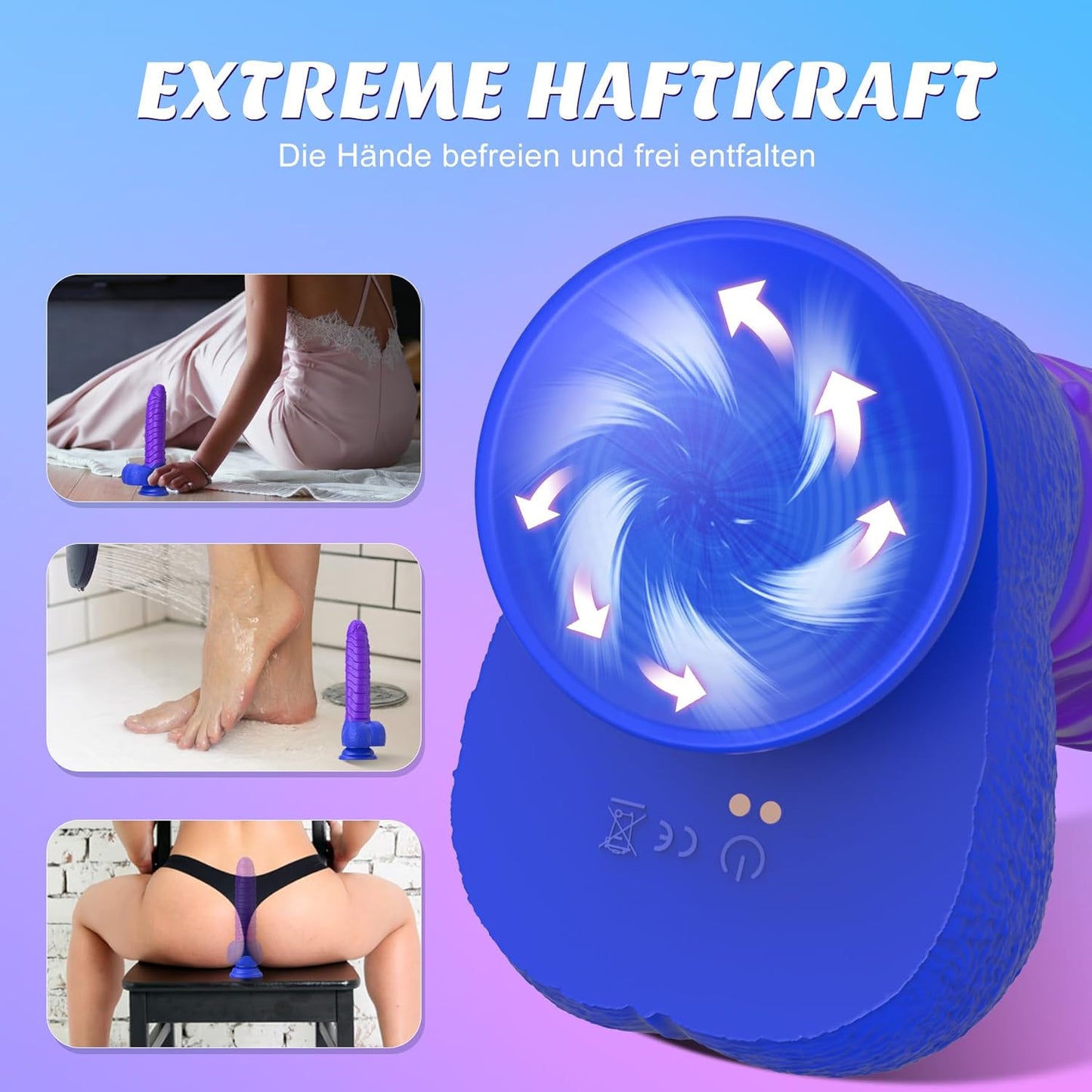 Monster Dildo Vibrator Analvibratoren mit Stoßfunktion & Vibrations & Heizung