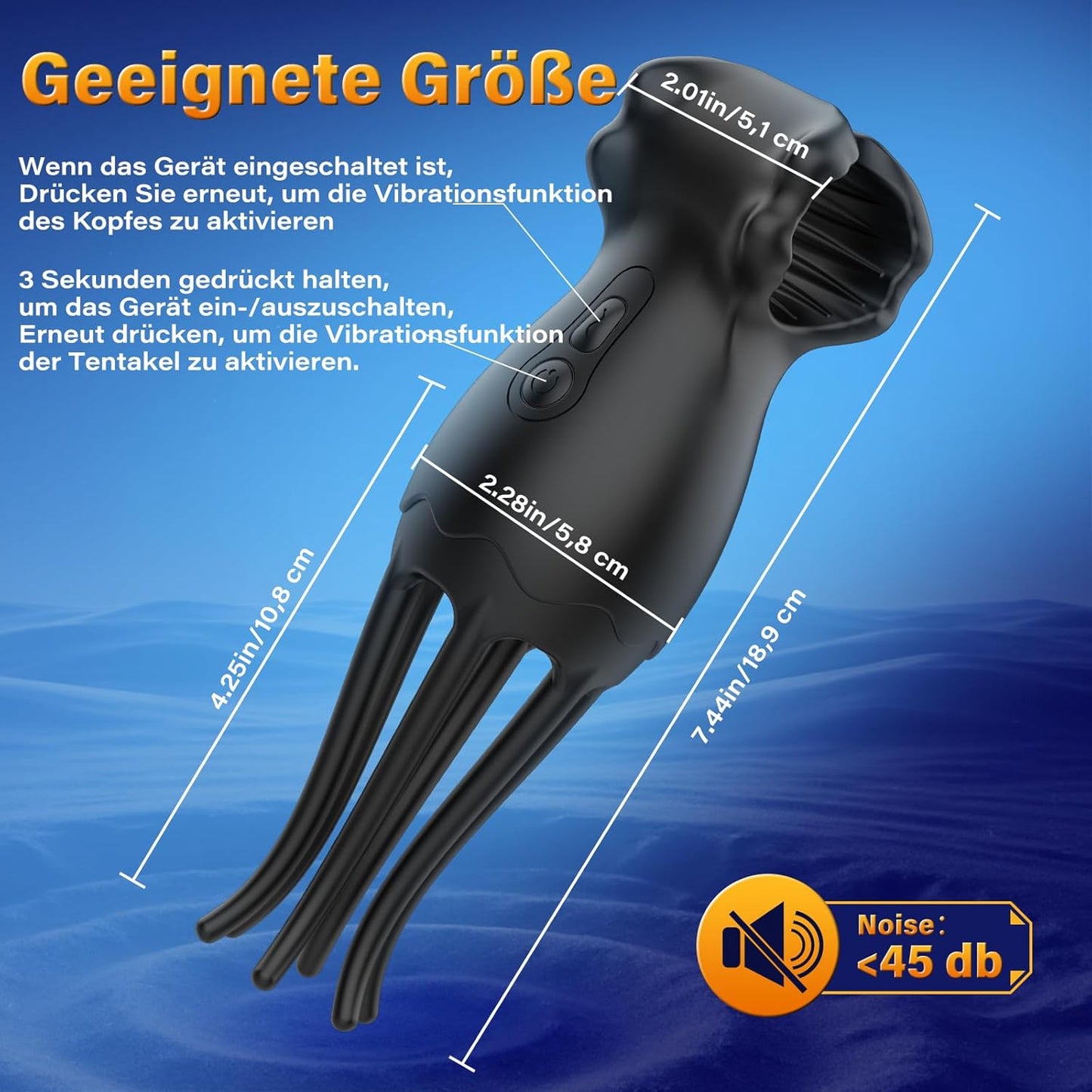 Penis Trainer Vibrator Eichel Stimulator Oralsex Masturbieren mit 9 Modi