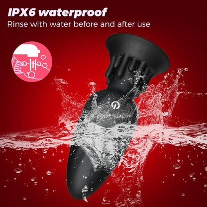 360° Rotation Analplug Vibrator mit 10 Vibrations und Rotationsmodi