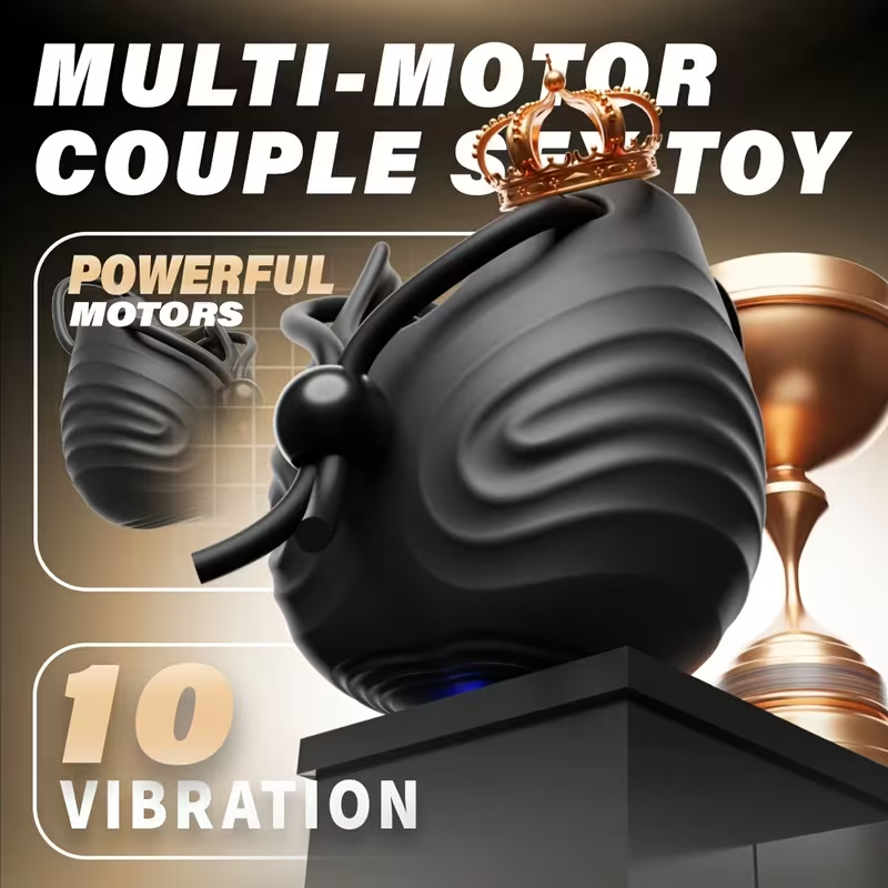 Hahnen Cock Ring Penistrainer Vibrator Testicle Stimulator mit 10 Vibrationsmodi