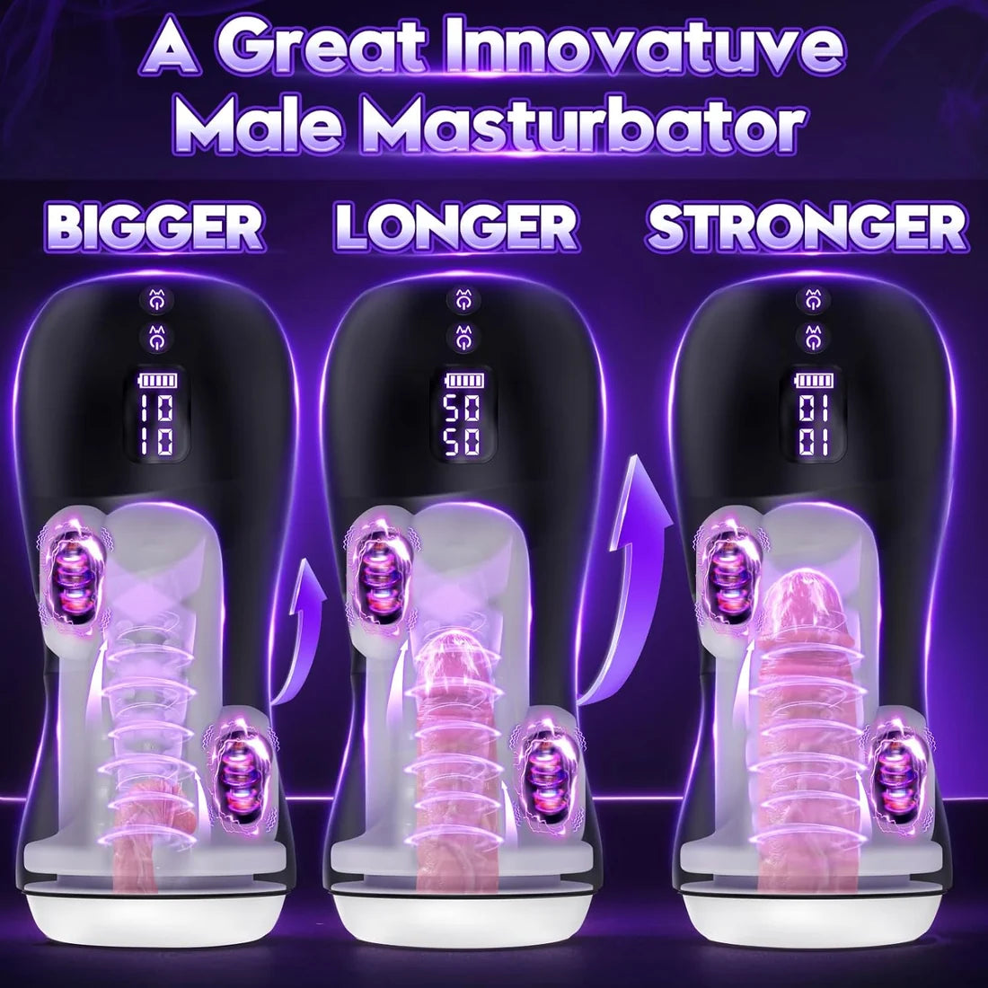 Automatischer Masturbator Blowjob Maschine Penis Stroker mit 100 Play Styples