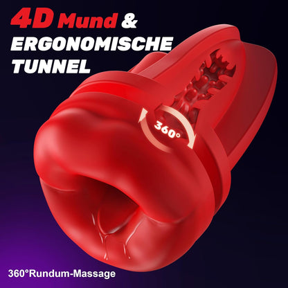 2 IN 1 Elektrischer Masturbieren Penistrainer Vibrator Stroker mit 9 Vibrationsmodi
