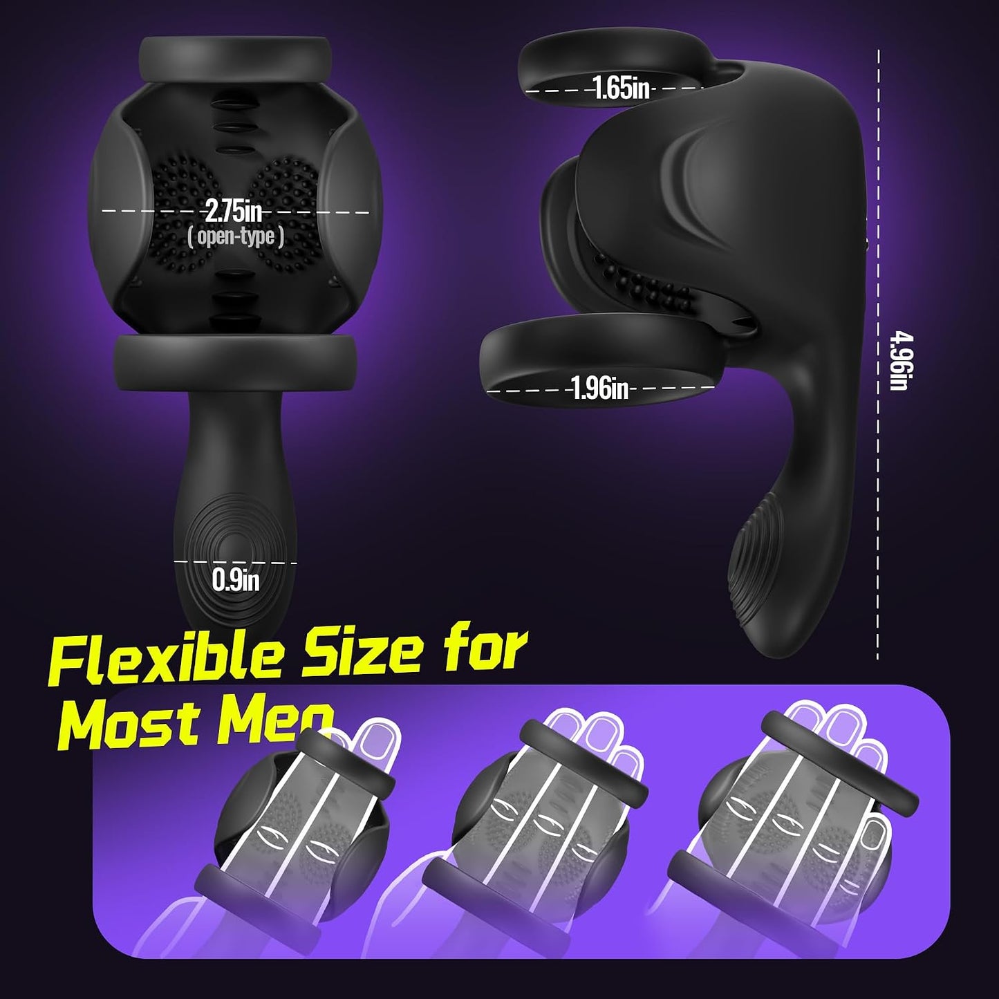 Hoden Cock Ring Penis Trainer Vibrator Stimulator Masturbator mit 10 Vibrationsmodi