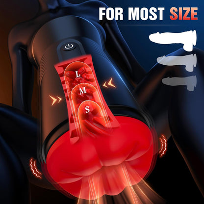360° Umwickelter Penistrainer Stroker Blowjob Masturbator mit 9 Saug und Vibrationsmodi