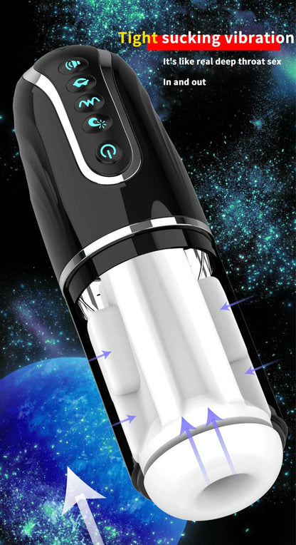 App Steuerung Elektrischer Masturbator Blowjob Simulator mit 6 Vibration & Saugen