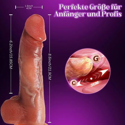 KI-interaktiven Dildo Vibrator Analvibratoren mit 9 Stoßfunktions