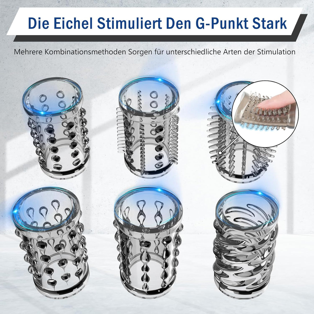 6 Stile und Erfahrungen Penistrainr Eichel Vibrator Stimulator Masturbator