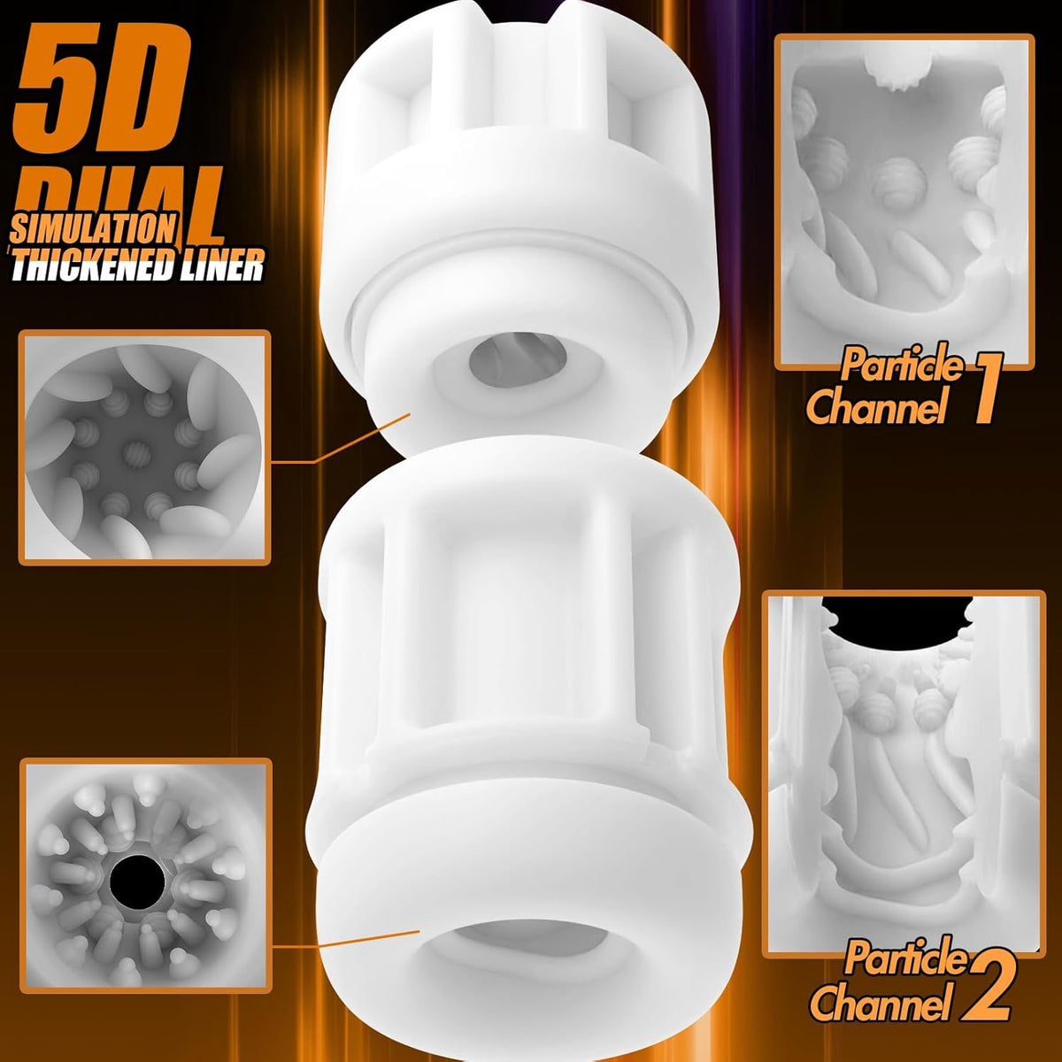 Abnehmbarer DIY Masturbator Penispumpe Pocket Pussy Stroker mit 9 Vibrationsfunktionen