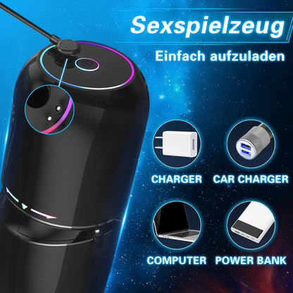 Elektrischer Masturbator Taschenmuschi Penis Pumpe mit 10 Vibrationsmodi
