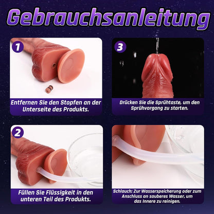 3 IN 1 APP-Steuerung Realistisches Dildo Vibrator mit 7×7 Modi