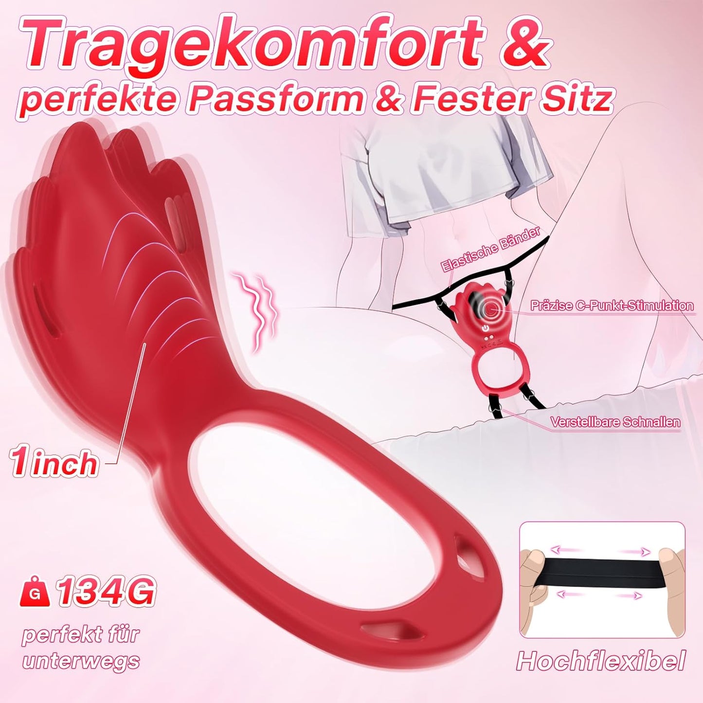 KI-Dialog Vibratorensets Butterfly Klitoris Vibrator mit 9 Vibrations