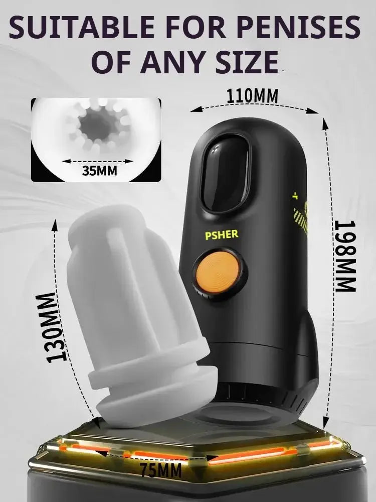 Automatischer Saug Masturbator Penis Trainer Blowjob Maschine mit 9 Vibrationsmodi