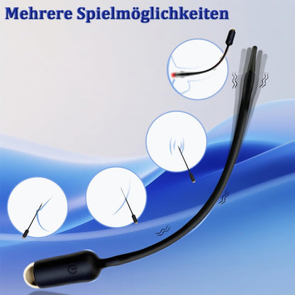 Harnröhren Vibrator Penis Plug Prostata Stimulation mit 10 Vibrationmodi