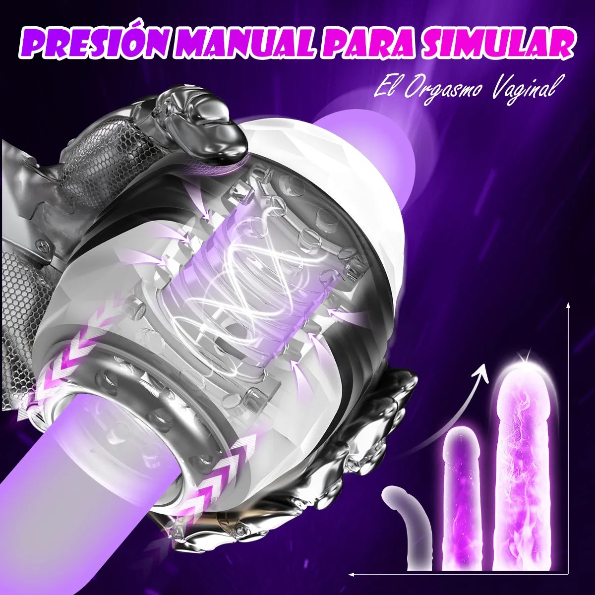 Elektrischer Masturbator  Automatischer Penis Training Vibrator mit 10 Vibrationsmodi