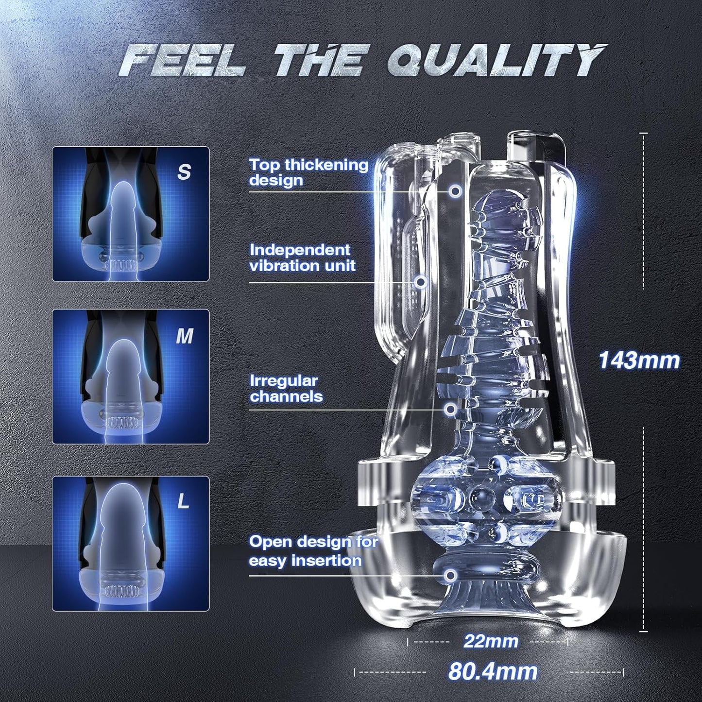 App-gesteuerte Masturbator Vakuumpumpe mit 5 Saug und 9 Vibrationsmodi