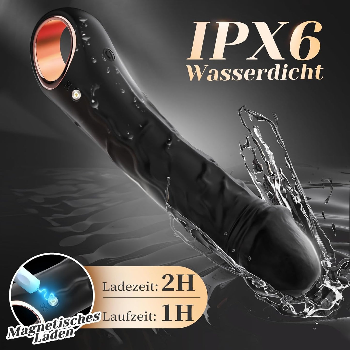 Klassischer Vibrator Realistische Dildo mit 10 Vibration