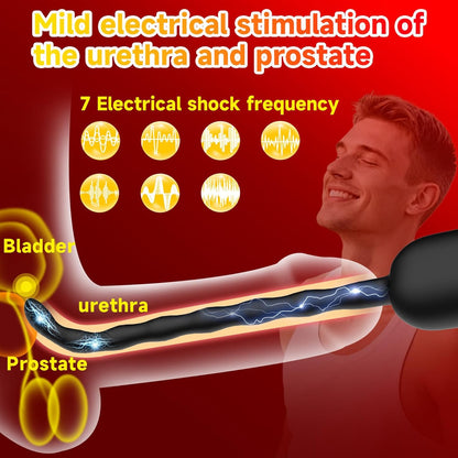 Ferngesteuerter Elektrostimulator Harnröhrenstimulator Analplug mit 7 Modi