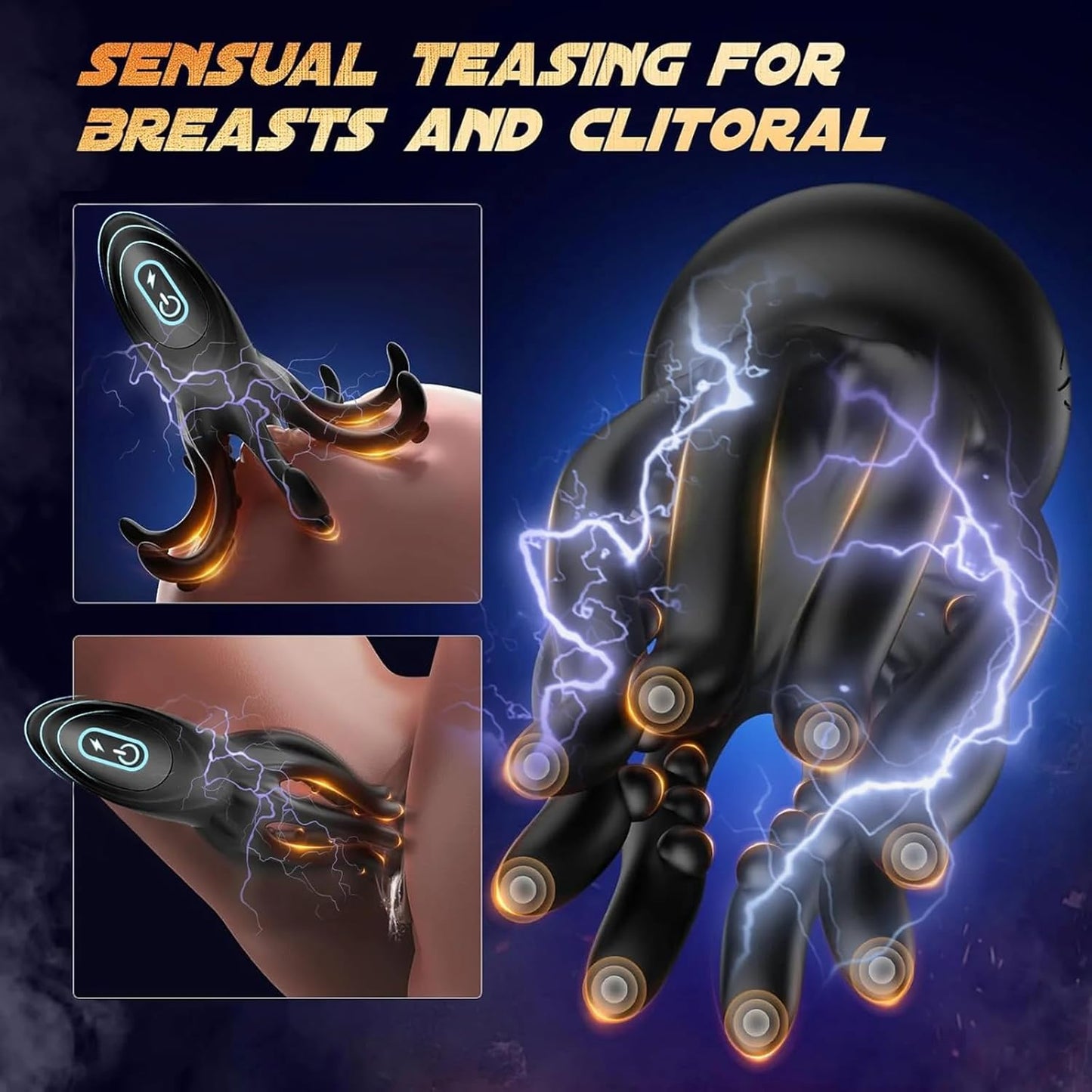E-stim Penistrainer Vibrator Eichelmassagegerät mit 12 Vibrationsmodi & 7 Elektro Modi