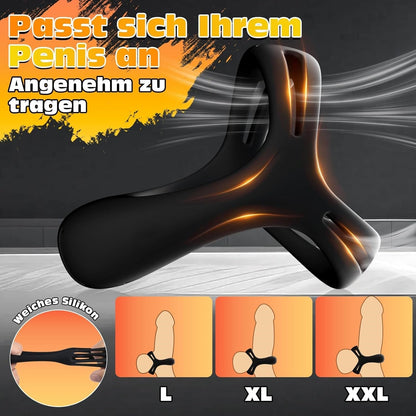 Dreieckiger Silikon Penisring Vibrator Trainer Stimulator Masturbator Ejakulation