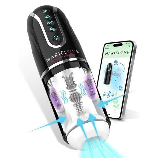 App Steuerung Elektrischer Masturbator Blowjob Simulator mit 6 Vibration & Saugen