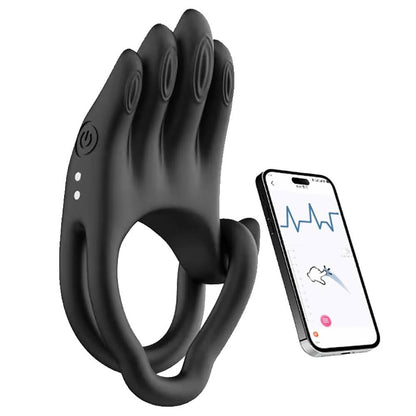 App Steuerung Penistrainer Vibrator Cock Ring Stimulatot mit 9 Vibrations Modi