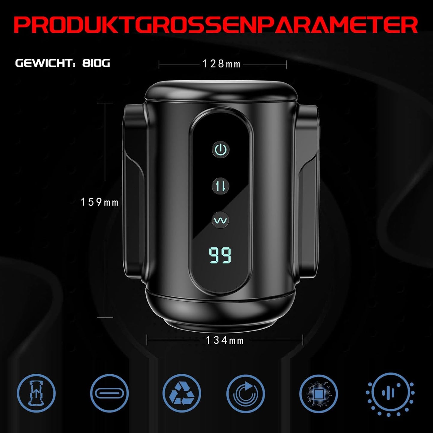 Automatischer Masturbator Penistrainer Stroker Blowjob mit 9 Frequenzen