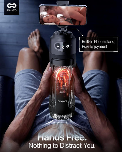 AI Sync Masturbator Stroker Blowjob Penispumpe mit 7 Geschwindigkeits Saug & Vibration