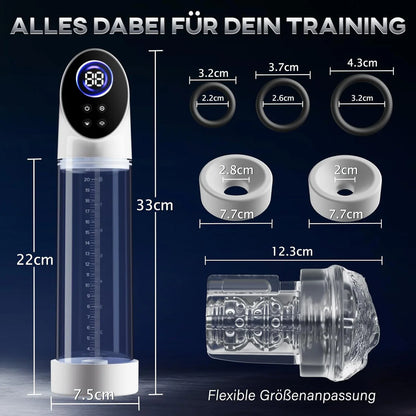 LCD-Display Elektrische Penis Pumpe Vakuumpumpe mit 6 Stufen Saugkraft
