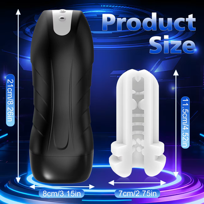 Elektrischer Masturbator Penis Trainer Vibrator Vergrößerung mit 10 Vibrationsmodi