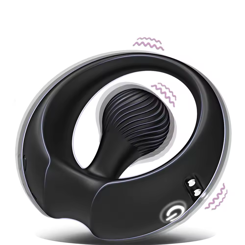 360° Flexibler Ball Penistrainer Cockring Stimulator Masturbatoren mit 9 Vibrationsmodi