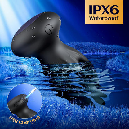 KI-Interaktion Penis Vibrator Eicheltrainer Masturbator mit 10 Modi