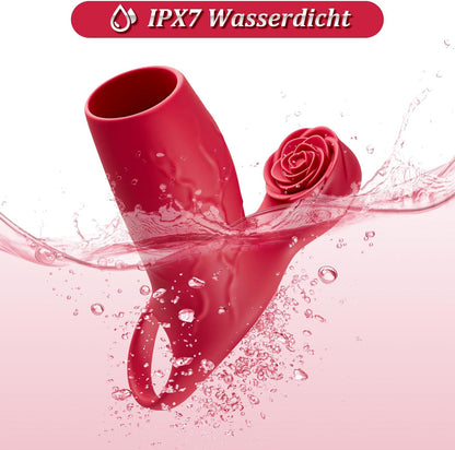 Halbbedeckte Penishülle Cock Ring Penisvergrößerung mit 10 Vibrationsmodi
