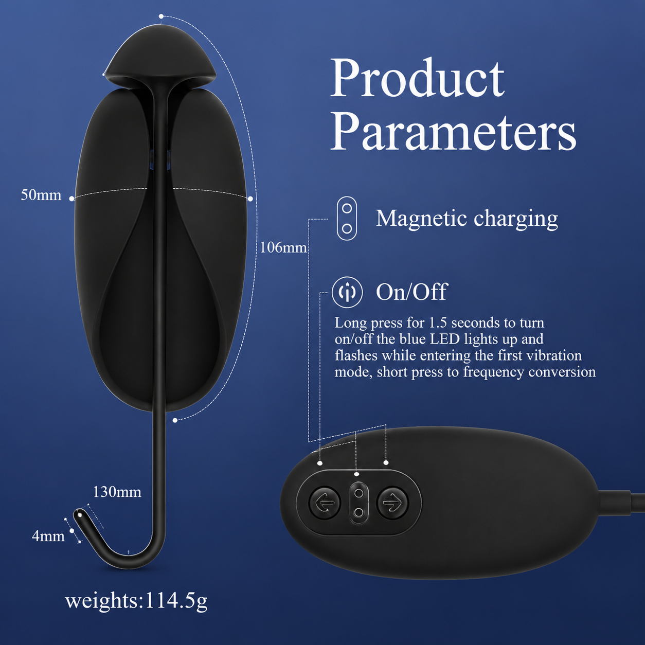 Elektrisch Penis Trainer Dilator Harnröhre Vibrator Eichel Stimulator mit 10 Vibrationsmodi
