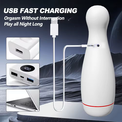 Automatische Masturbator Blowjob Penistrainer mit 10 Vibrationsmodi